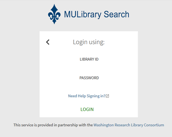 Accessing MyLibrary