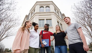 Students near Caruthers